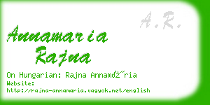 annamaria rajna business card